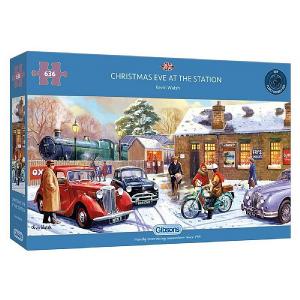 Gibsons Christmas Eve Station 636 Piece Jigsaw Puzzle