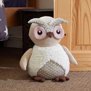 Outside In Owl Plush Doorstop
