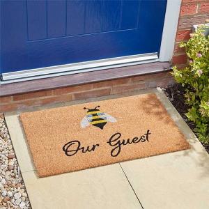 Outside In Bee Our Guest Coir Doormat 45 x 75cm