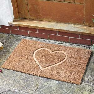Outside In HeartFelt! Coir Doormat 45 x 75cm