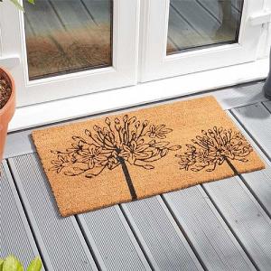 Outside In Lily of the Nile Coir Doormat 45 x 75cm