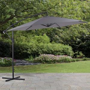 Supremo Grey 3m Riviera Cantilever Parasol