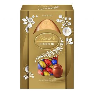 Lindt Lindor Milk Chocolate Egg with Assorted Mini Eggs 215g