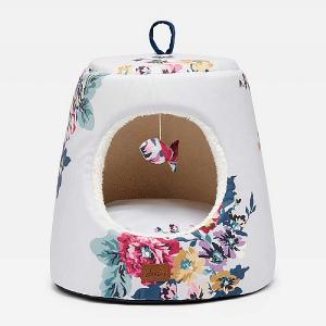 Joules Cambridge Floral Hideaway Cat Bed 42cm