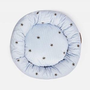 Joules Bee Ticking Stripe Ring Cat Bed 58cm