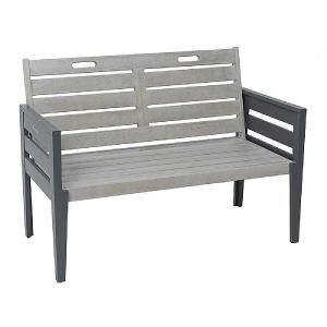 Florenity Grigio Grigio Two Seater Bench & Seat Pad