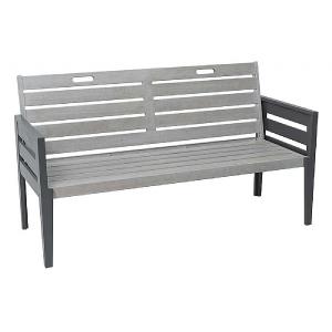 Florenity Grigio Three Seater Bench & Seat Pad