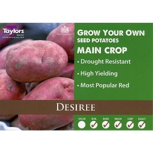 Desiree Main Crop Seed Potatoes (Bag of 15)