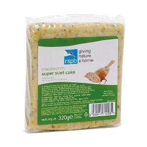 RSPB Super Suet Cake With Mealworms 320g