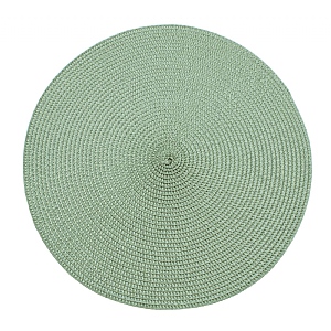 Walton & Co. Circular Ribbed Placemat Sage 35cm