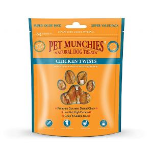 Pet Munchies Natural Chicken Twists 290g