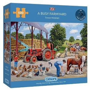 Gibsons A Busy Farmyard 500 Piece Jigsaw Puzzle