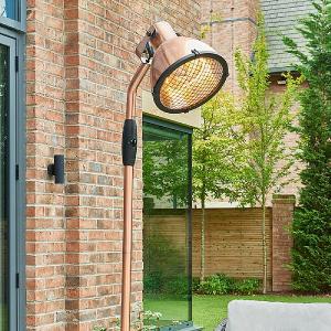 Kalos Copper Floor Standing Patio Heater