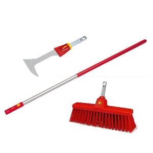 Wolf Clean Up Set (Broom, Scraper & 150cm Handle)