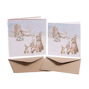 Wrendale 'Silent Night' Rabbit Christmas Card Box Set