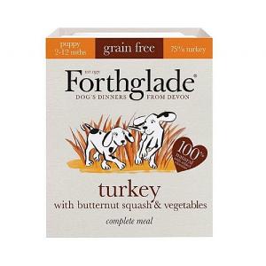 Forthglade Puppy Turkey, Butternut Squash & Vegetable Complete Grain Free Wet Dog Food 395g