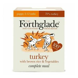 Forthglade Puppy Turkey, Brown Rice & Vegetable Wet Dog Food 395g