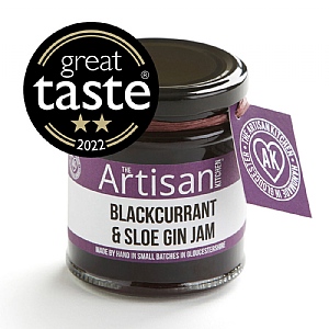 The Artisan Kitchen Blackcurrant Sloe Gin Jam (200g)