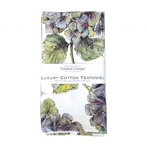 Toasted Crumpet Hydrangea Pure Tea Towel