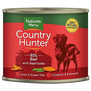 Natures Menu Country Hunter Beef with Superfoods Multi Serve Dog Food (600g)