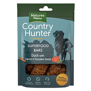 Natures Menu Country Hunter Superfood Bars Duck with Pumpkin & Carrot Treat Dog Treat (100g)