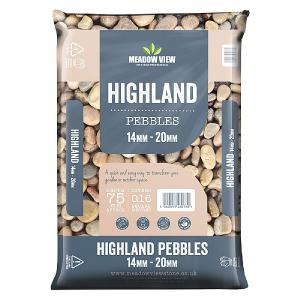Meadow View Highland Pebbles 14-20mm - 20kg Bag