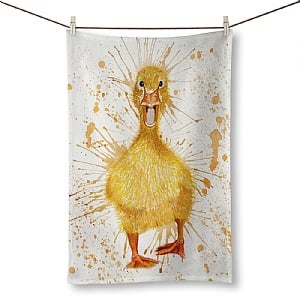 Katherine Williams Splatter 'Duck' Tea Towel