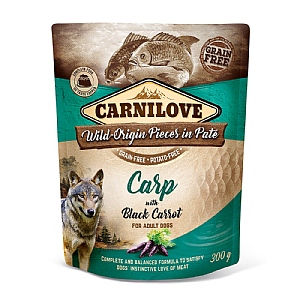 Carnilove Carp with Black Carrot Pouch Wet Dog Food - Adult (300g)