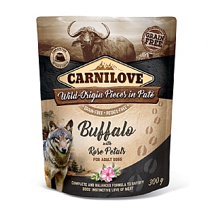 Carnilove Buffalo With Rose Petals Pouch For Dogs 300g