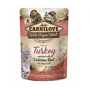 Carnilove Turkey With Valerian Pouch Root For Cats 85g