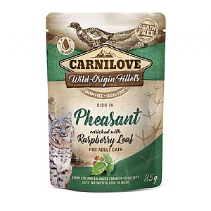 Carnilove Pheasant With Raspberry Leaf Pouch For Cats 85g