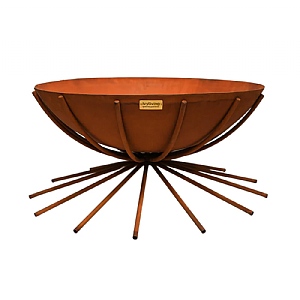 Ivyline Outdoor Metal Dakota Firebowl Rust