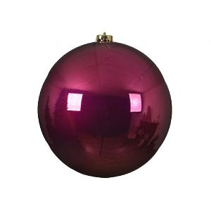 Decoris Magenta Shatterproof Bauble 14cm