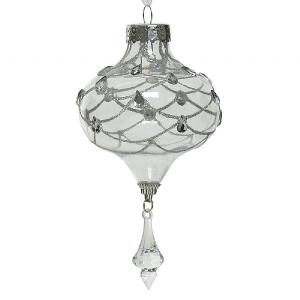 Decoris Transparent Bauble with Gems