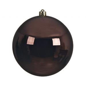 Decoris Brown Shatterproof Bauble 14cm