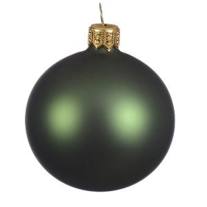 Decoris Pine Matt Glass Bauble 8cm