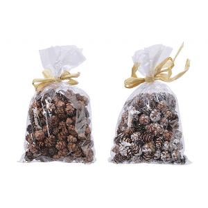 Decoris Natural Mini Pine Cones 100g (Assorted Designs)