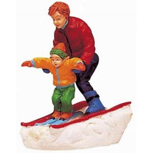 Lemax Father & Son Skiing