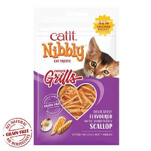 Catit Nibbly Grills Chicken & Scallop Flavour Cat Treats 30g