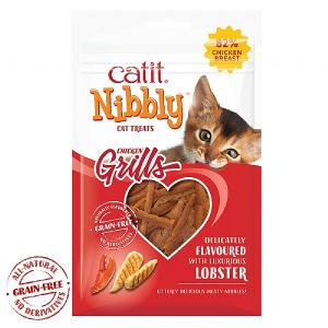 Catit Nibbly Grills Chicken & Lobster Flavour Cat Treats 30g