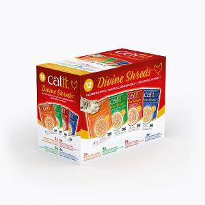 Catit Divine Chicken Shreds Multipack 12 x75g