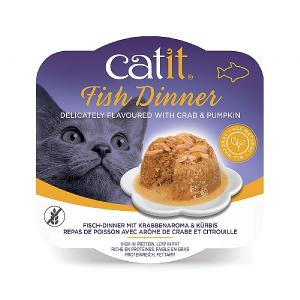 Catit Fish Dinner Crab & Pumpkin 80g