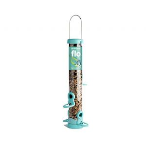 Jacobi Jayne Flo Blue 40cm Medium 4 Port Seed Bird Feeder