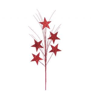 Red Glitter Star Pick 73cm