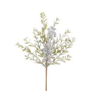 White Sparkle Berry Spray 45cm