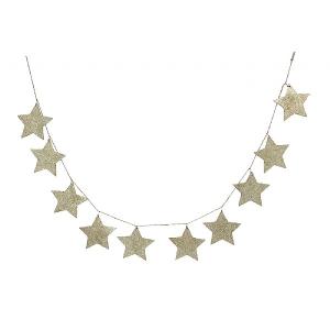Gisela Graham Gold Glittery Star String Garland