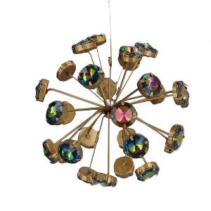 Gisela Graham Peacock Diamante Metal Starburt