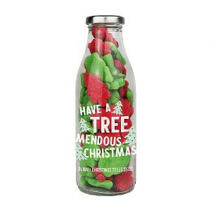 Treat Kitchen Message Bottle Have a Tree-Mendous Christmas (Gummy Christmas Trees) 400g