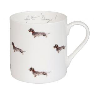 Sophie Allport Hot Dogs Daschund Large Mug