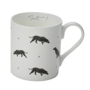 Sophie Allport Sit White Labrador Mug